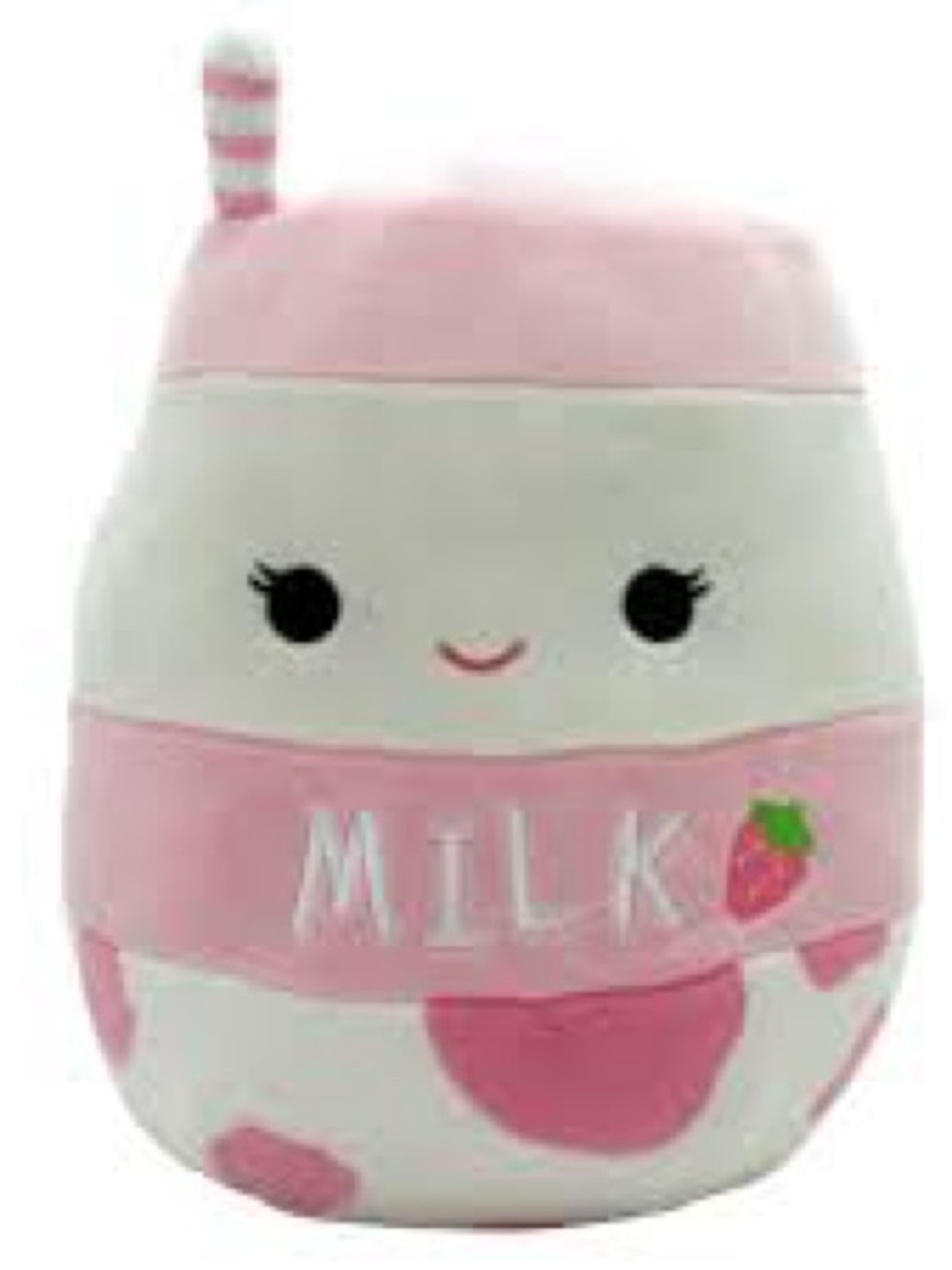 Squishmallows NWT Amelie Pink White Strawberry Milk Plush
